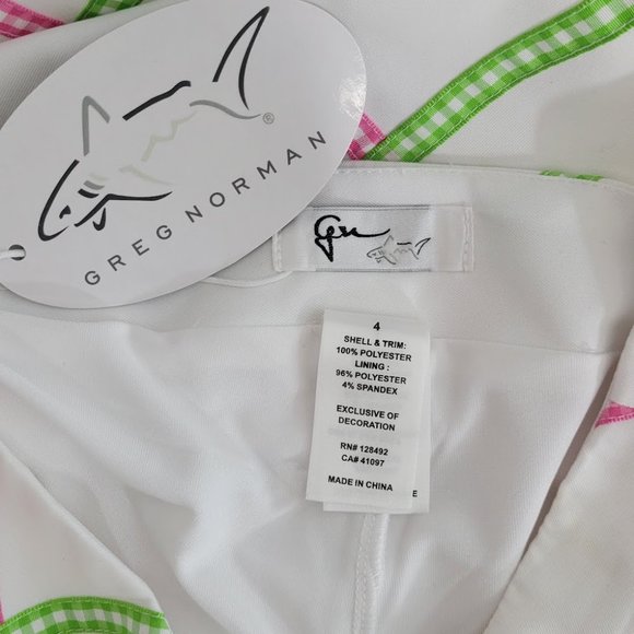 NWT-GREG NORMAN golf skort short Sz 4 - Picture 6 of 7